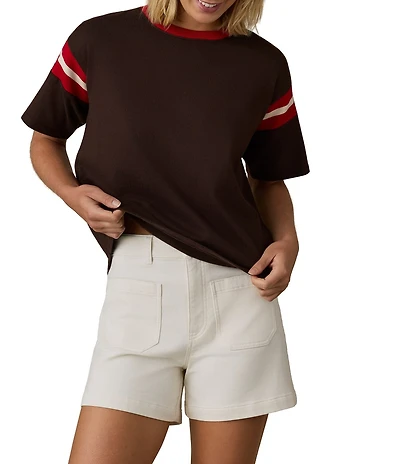 Faherty Sport Jersey Knit Crew Neck Short Sleeve Tee