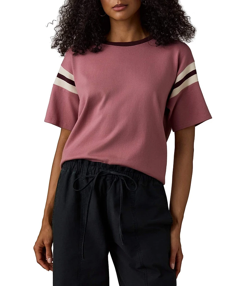 Faherty Sport Jersey Knit Crew Neck Short Sleeve Tee
