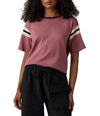 Faherty Sport Jersey Knit Crew Neck Short Sleeve Tee