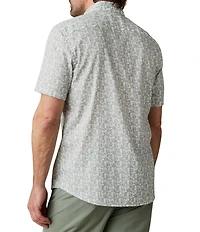 Faherty Stretch Movement Short Sleeve Geometric Print Woven Shirt