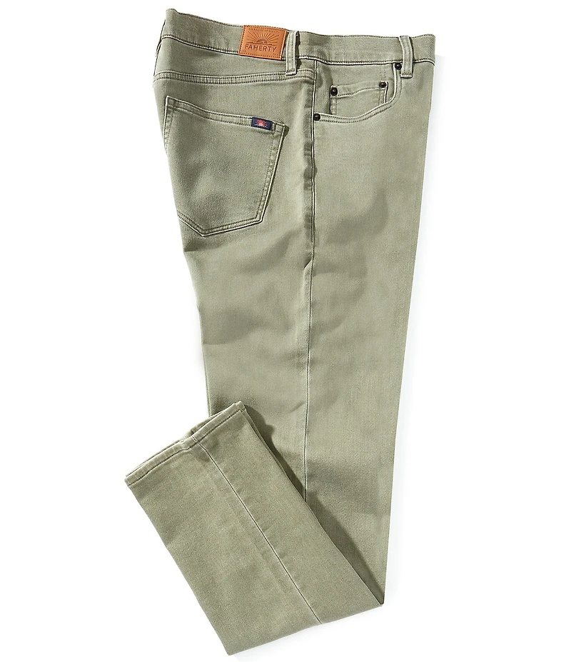 Faherty Stretch Terry 5-Pocket Slim Pants