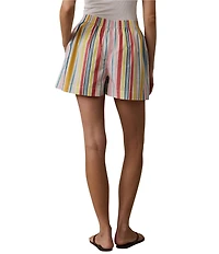 Faherty Stripe Elastic Waist Boxer Short