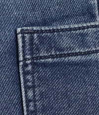 Faherty Stretch Terry High Rise Wide Leg Front Patch Pocket Jeans