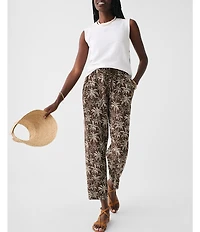 Faherty Sunwash Organic Cotton Slub Knit Crew Neck Sleeveless Muscle Tank