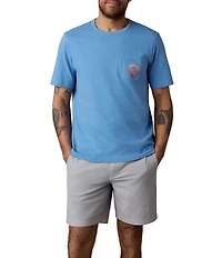 Faherty Sunwashed Blue Sea Graphic Short Sleeve T-Shirt