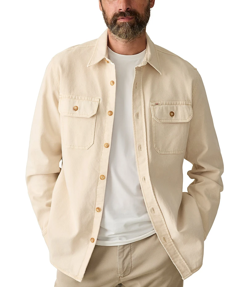 Faherty Sunwashed CPO Long Sleeve Woven Shirt