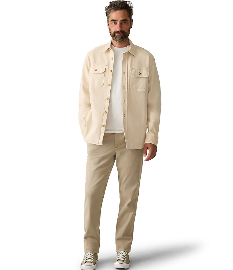 Faherty Sunwashed CPO Long Sleeve Woven Shirt