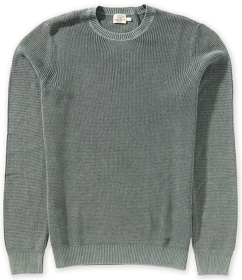 Faherty Sunwashed Crewneck Organic Cotton Sweater
