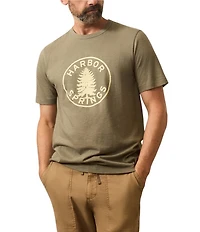 Faherty Sunwashed Organic Cotton Tree Graphic Short Sleeve T-Shirt
