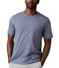 Faherty Sunwashed Organic Cotton Pocket Short Sleeve T-Shirt