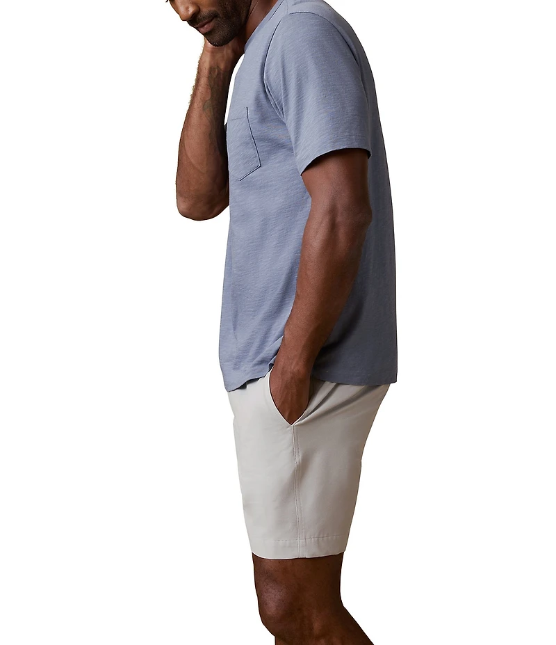 Faherty Sunwashed Organic Cotton Pocket Short Sleeve T-Shirt