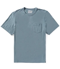 Faherty Sunwashed Organic Cotton Pocket Short Sleeve T-Shirt