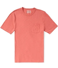 Faherty Sunwashed Organic Cotton Pocket Short Sleeve T-Shirt