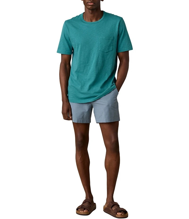 Faherty Sunwashed Organic Cotton Pocket Short Sleeve T-Shirt