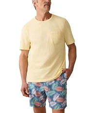 Faherty Sunwashed Organic Cotton Pocket Short Sleeve T-Shirt