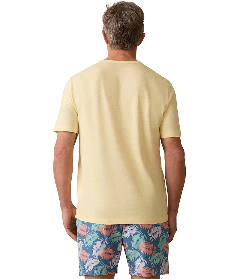 Faherty Sunwashed Organic Cotton Pocket Short Sleeve T-Shirt