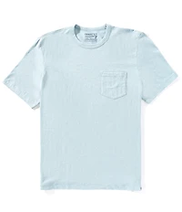 Faherty Sunwashed Organic Cotton Pocket Short Sleeve T-Shirt