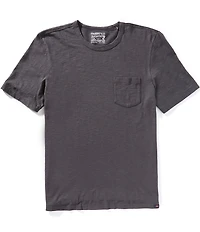 Faherty Sunwashed Organic Cotton Pocket Short Sleeve T-Shirt