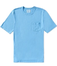 Faherty Sunwashed Organic Cotton Pocket Short Sleeve T-Shirt
