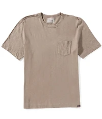 Faherty Sunwashed Organic Cotton Pocket Short Sleeve T-Shirt