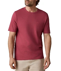 Faherty Sunwashed Organic Cotton Pocket Short Sleeve T-Shirt