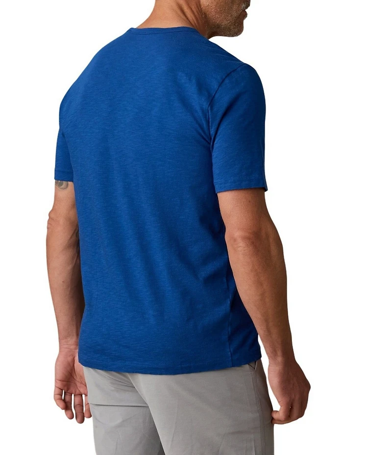 Faherty Sunwashed Organic Cotton Pocket Short Sleeve T-Shirt