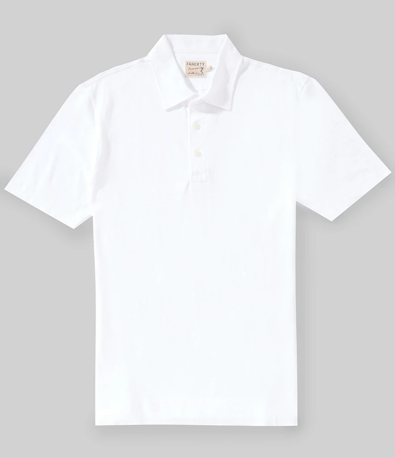Faherty Sunwashed Short Sleeve Polo Shirt