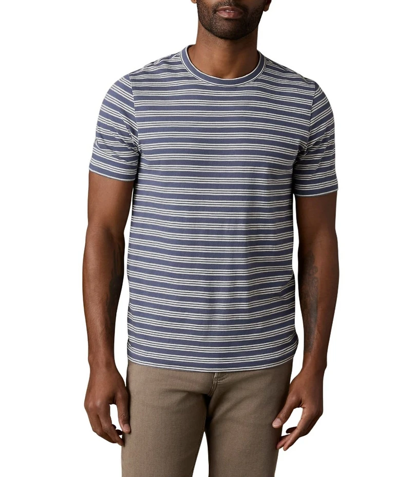 Faherty Sunwashed Stripe Short Sleeve T-Shirt