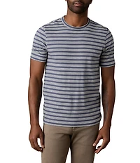 Faherty Sunwashed Stripe Short Sleeve T-Shirt