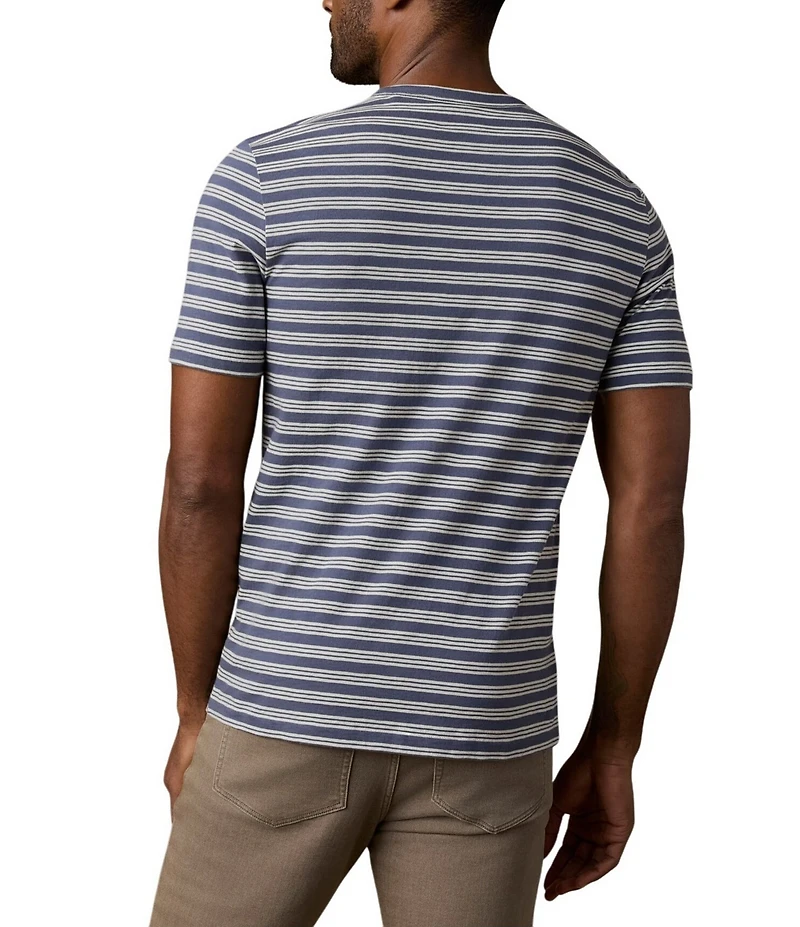 Faherty Sunwashed Stripe Short Sleeve T-Shirt