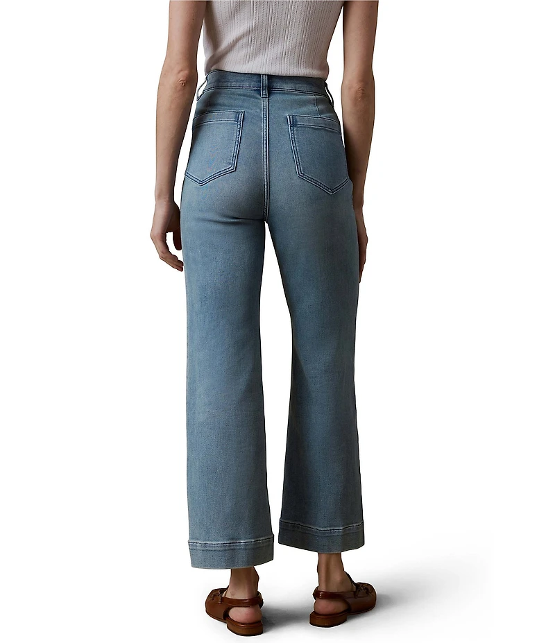 Faherty Terry Stretch Denim Flare Leg Jeans