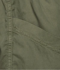 Faherty Topanga Organic Cotton Blend High Rise Flat Front Shorts