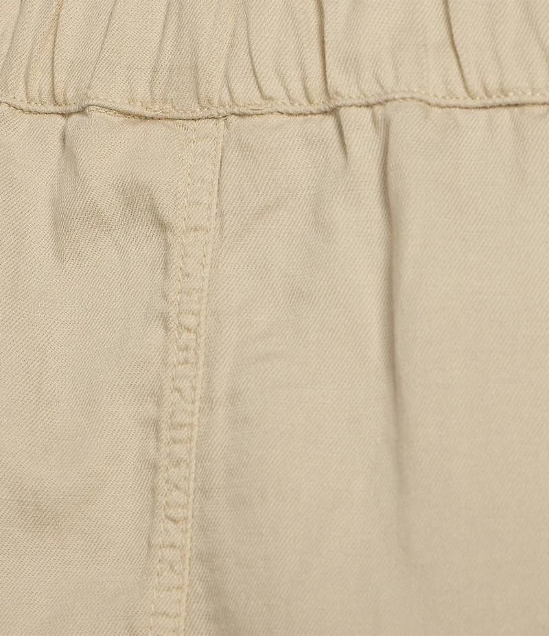 Faherty Topanga Organic Cotton Blend High Rise Flat Front Shorts