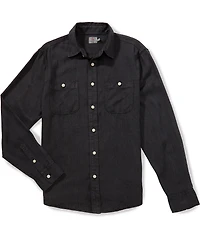 Faherty Tried & True Chambray Long Sleeve Woven Shirt