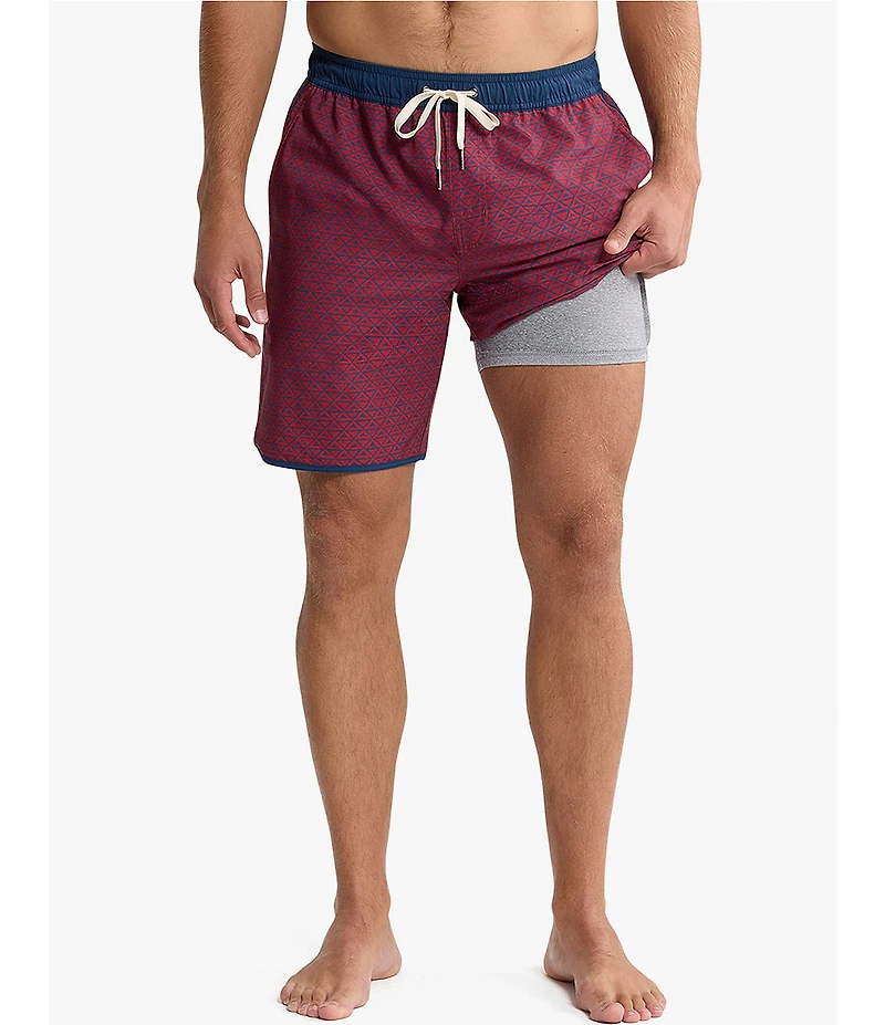 Fair Harbor Allover Printed 6#double; Anchor Swim Trunks
