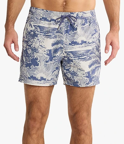 Fair Harbor Bayberry Bungalow 5#double; Inseam Swim Trunks