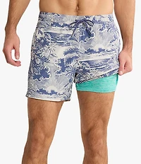 Fair Harbor Bayberry Bungalow 5#double; Inseam Swim Trunks