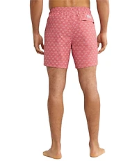 Fair Harbor Bayberry Palm Printed 7#double; Inseam Swim Trunks