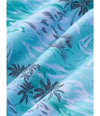 Fair Harbor Bayberry Palm Tree/Beach Printed 7#double; Inseam Swim Trunks