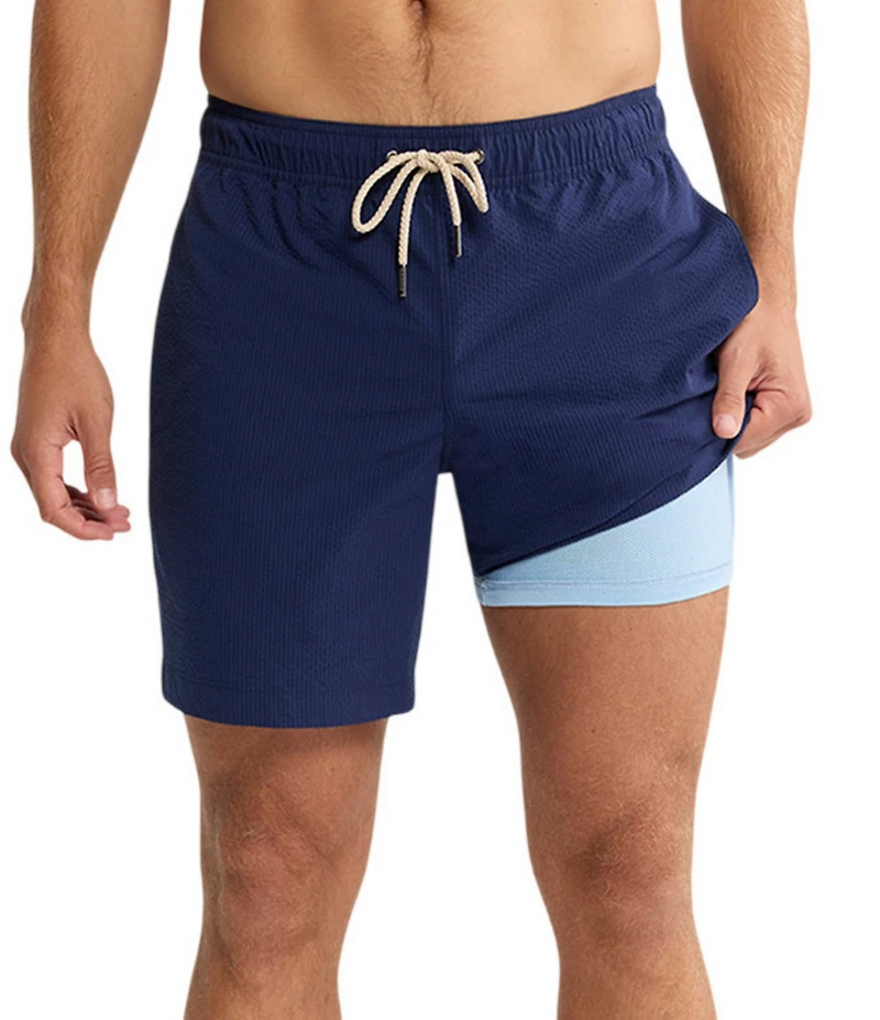 Fair Harbor Bayberry Solid 7#double; Inseam Swim Trunks