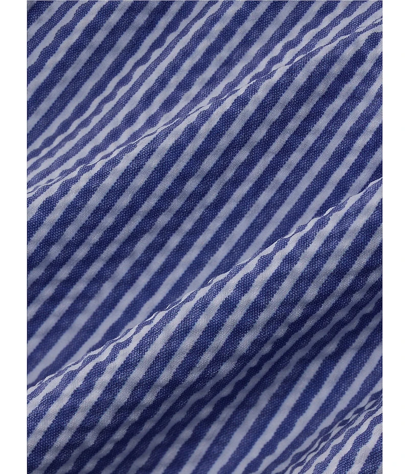 Fair Harbor Bayberry Striped 7#double; Inseam Swim Trunks