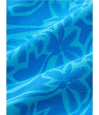 Fair Harbor Cutout Palm Printed 5 1/2#double; Inseam Swim Trunks