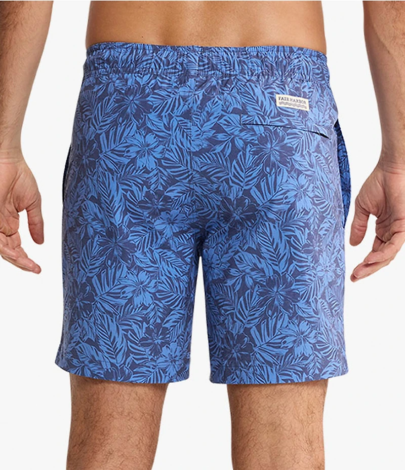 Fair Harbor Island Blue Leaves 7#double; Inseam Bayberry Trunks