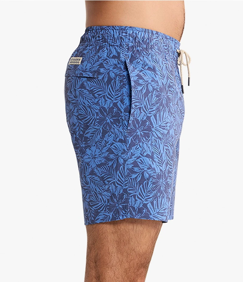 Fair Harbor Island Blue Leaves 7#double; Inseam Bayberry Trunks