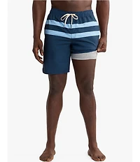 Fair Harbor Light Blue Stripe 6#double; Anchor Trunks