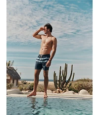 Fair Harbor Light Blue Stripe 6#double; Anchor Trunks