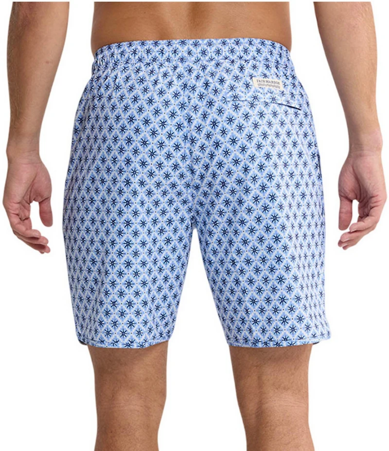 Fair Harbor Printed Anchor 6#double; Inseam Swim Trunks