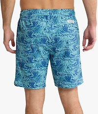 Fair Harbor Rushing Waves 8#double; Inseam Swim Trunks