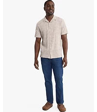 Fair Harbor Short Sleeve Castaway Textured Camp Top