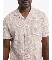 Fair Harbor Short Sleeve Castaway Textured Camp Top